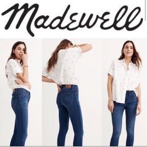 Madewell skinny roadtripper crop jeans size 32
